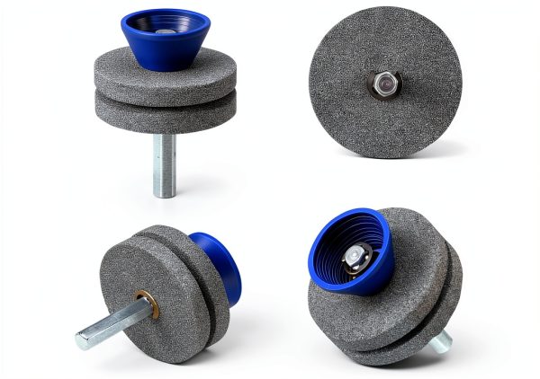 LAVIZO Lawn Mower Blade Sharpener Corundum 3 Pack Easy Use-2