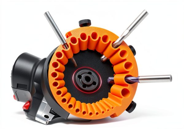 ASUSARA Drill Bit Sharpener Hand Powered Orange 125mm-1