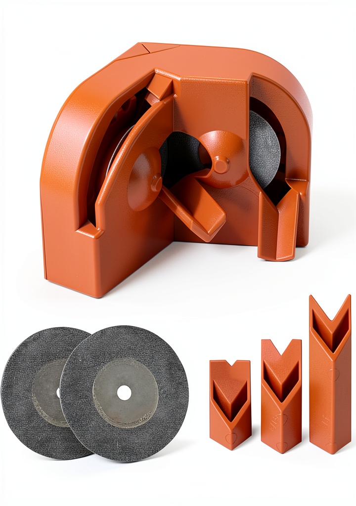 Poouty Drill Bit Grinding Sharpener in use on a workbench