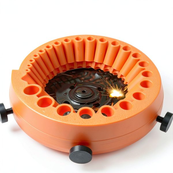 ASUSARA Drill Bit Sharpener Hand Powered Orange 125mm-2