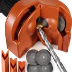 VOUSXLLEZ Drill Bit Sharpener Hand Powered ABS Orange MZQ001-0