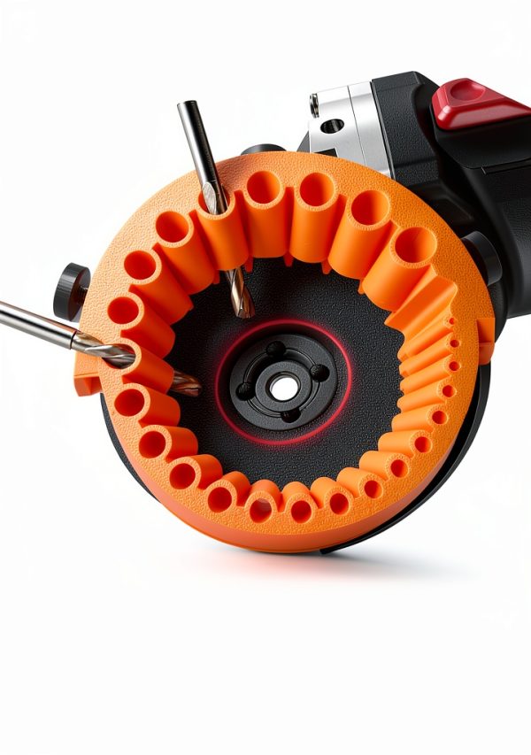 ASUSARA Drill Bit Sharpener Hand Powered Orange 125mm-4