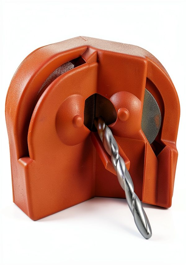 VOUSXLLEZ Drill Bit Sharpener Hand Powered ABS Orange MZQ001-1