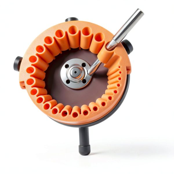 ASUSARA Drill Bit Sharpener Hand Powered Orange 125mm-3