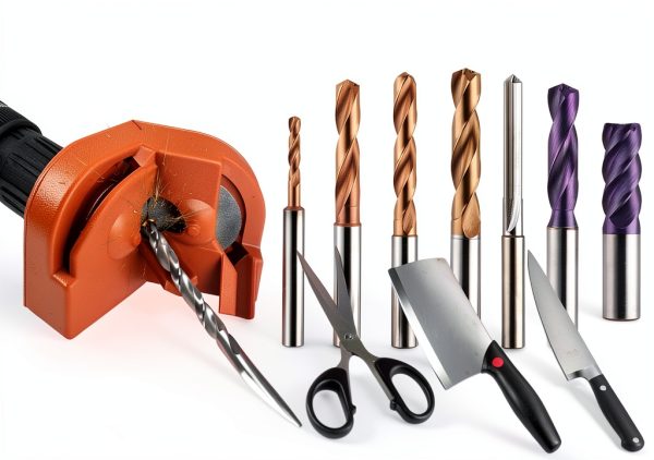 VOUSXLLEZ Drill Bit Sharpener Hand Powered ABS Orange MZQ001-6