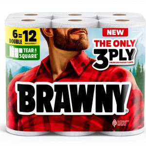 Brawny 3‑Ply Paper Towels Strong Absorbent-0