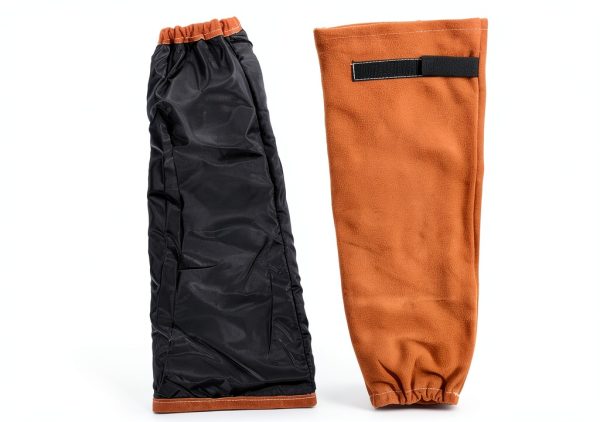 Leather Welding Sleeves QeeLink – Flame Resistant Kevlar Arm Guard-1