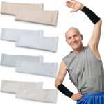 Eurzom 4 Pairs Skin Protection Sleeve for Arm Breathable Forearm Protector Arm Sleeve for Gardener Working Sport (9 Inch Long)-0