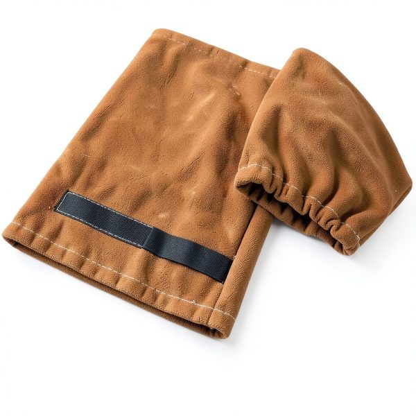 Leather Welding Sleeves QeeLink – Flame Resistant Kevlar Arm Guard-4