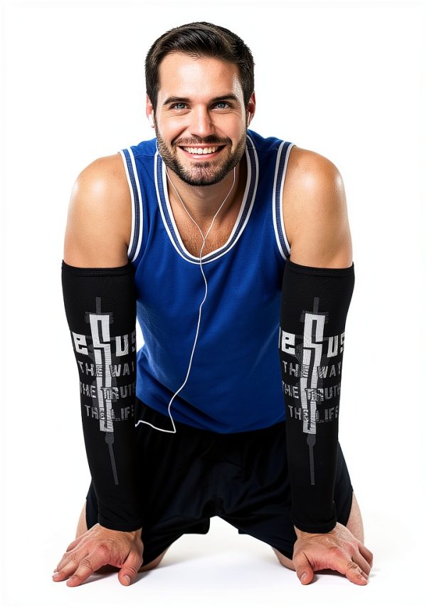 Geyoga Faith Cross Arm Sleeve 6 Pairs Ice Cream Drip Compression-3