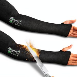 Schwer ANSI A9 Cut Resistant Arm Sleeves PM916, 18in 2-Ply Construction Flame Resistant Welding Sleeves for Work, Ultimate Performance, Level 4 Heat Resistant Arm Guards for Glass Blowing, Automotive-0