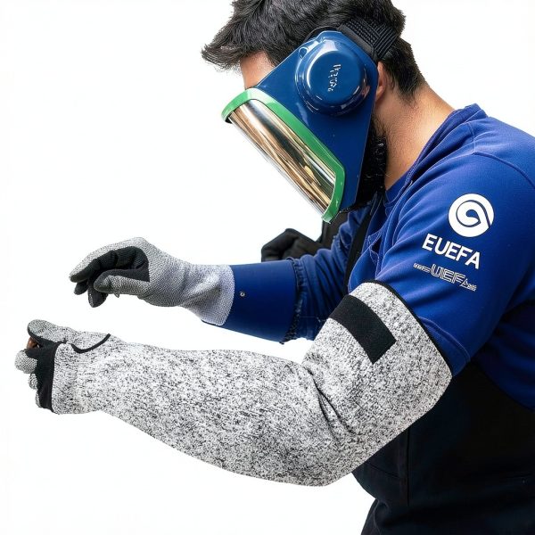 Cut Resistant Farmers Sleeves with Thumb Hole Protectors for Thin Skin-5