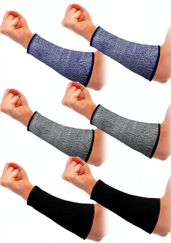 Arm Protectors Sintege 5 Cut Resistant Sleeve Black Royal Blue 7.9-0